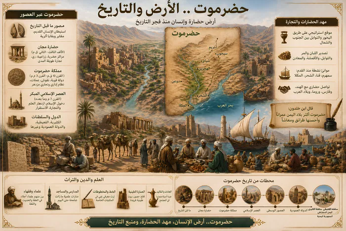حضرموت: الأرض والتاريخ - أرض حضارة وإنسان منذ فجر التاريخ