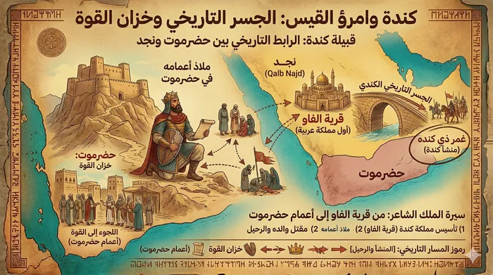 كندة وامرؤ القيس: الجسر التاريخي وخزان القوة
