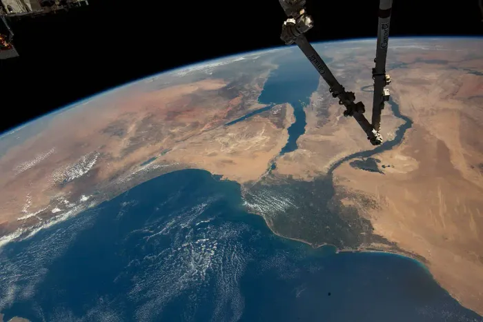 الجزيرة العربية من محطة الفضاء الدولية