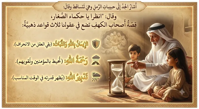 الجد وحبات الرمال