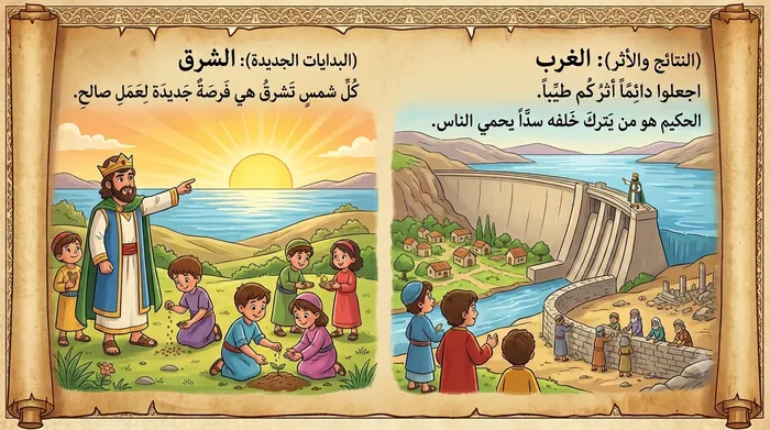 الشرق (البدايات الجديدة) والغرب (النتائج والأثر)
