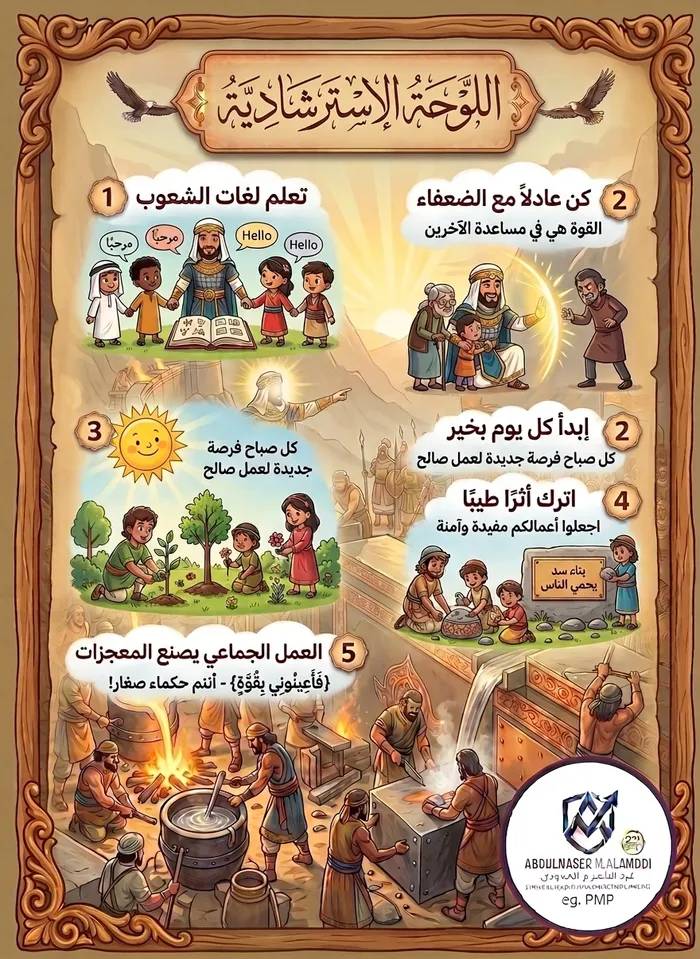 اللوحة الاسترشادية: خلاصة دروس القصة
