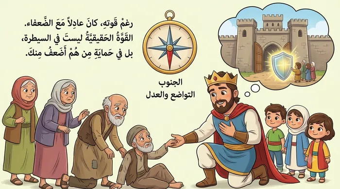 الجنوب: التواضع والعدل مع الضعفاء
