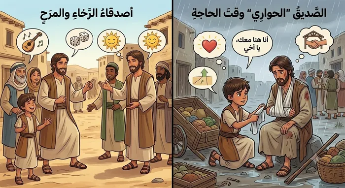 الصديق الحواري وقت الحاجة