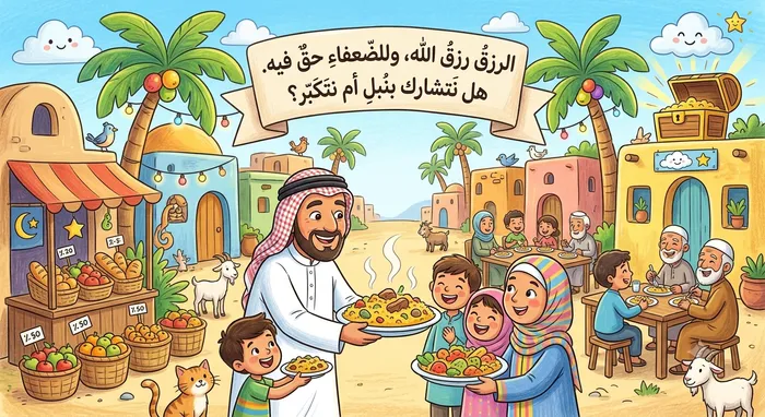 الرزق رزق الله، وللضعفاء حق فيه