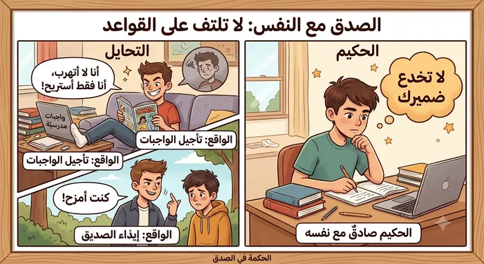 الصدق مع النفس: لا تلتف على القواعد
