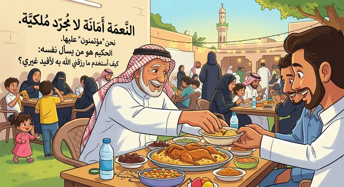 النعمة أمانة لا مجرد ملكية