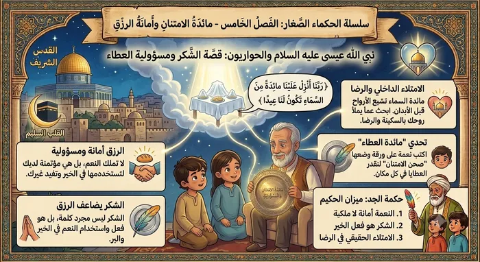 مائدة الامتنان وأمانة الرزق: قصة عيسى عليه السلام والحواريين