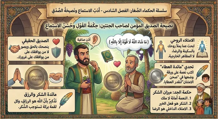 نصيحة الصديق المؤمن: حكمة القول وحسن الاستماع